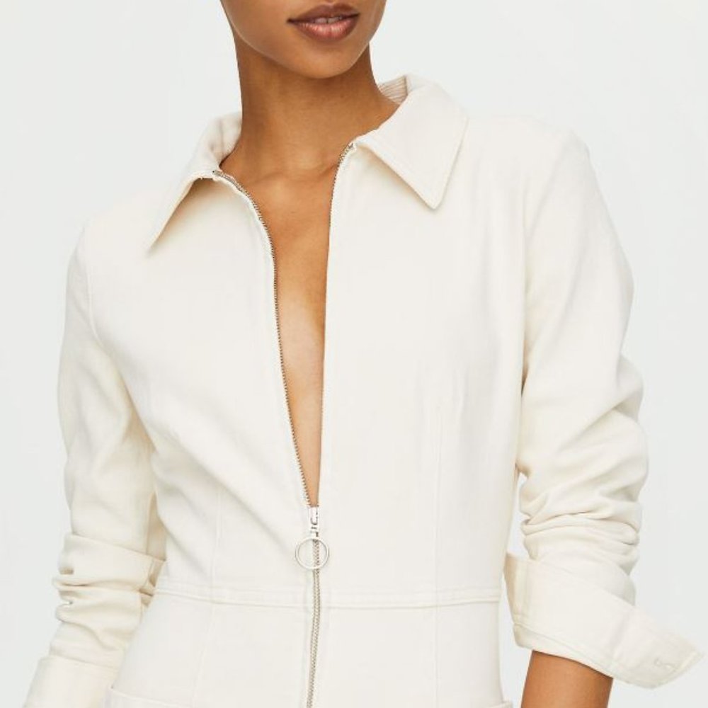 Wilfred Brown Zip-Front Jumpsuit - Picture 4 of 5